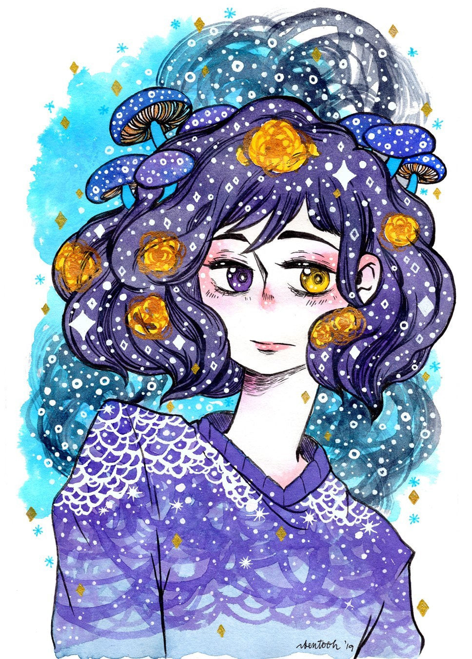 Galaxy Mushrooms